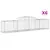 Produktbild 2 för Gabioner bågformade 6 st 300x50x60/80 cm galvaniserat järn