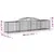 Produktbild 6 för Gabioner bågformade 7 st 300x50x60/80 cm galvaniserat järn