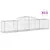 Produktbild 2 för Gabioner bågformade 13 st 300x50x60/80 cm galvaniserat järn