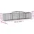 Produktbild 6 för Gabioner bågformade 15 st 300x50x60/80 cm galvaniserat järn
