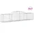 Produktbild 2 för Gabioner bågformade 17 st 300x50x60/80 cm galvaniserat järn