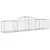 Produktbild 3 för Gabioner bågformade 17 st 300x50x60/80 cm galvaniserat järn