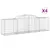 Produktbild 2 för Gabioner bågformade 4 st 300x50x80/100 cm galvaniserat järn