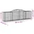 Produktbild 6 för Gabioner bågformade 9 st 300x50x80/100 cm galvaniserat järn