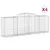Produktbild 2 för Gabioner bågformade 4 st 300x50x100/120 cm galvaniserat järn