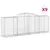 Produktbild 2 för Gabioner bågformade 9 st 300x50x100/120 cm galvaniserat järn