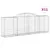 Produktbild 2 för Gabioner bågformade 11 st 300x50x100/120 cm galvaniserat järn