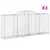 Produktbild 2 för Gabioner bågformade 3 st 300x50x120/140 cm galvaniserat järn
