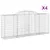 Produktbild 2 för Gabioner bågformade 4 st 300x50x120/140 cm galvaniserat järn