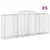 Produktbild 2 för Gabioner bågformade 5 st 300x50x120/140 cm galvaniserat järn