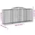 Produktbild 6 för Gabioner bågformade 8 st 300x50x120/140 cm galvaniserat järn