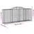 Produktbild 6 för Gabioner bågformade 9 st 300x50x120/140 cm galvaniserat järn