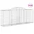 Produktbild 2 för Gabioner bågformade 10 st 300x50x120/140 cm galvaniserat järn
