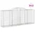 Produktbild 2 för Gabioner bågformade 12 st 300x50x120/140 cm galvaniserat järn