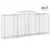Produktbild 2 för Gabioner bågformade 17 st 300x50x120/140 cm galvaniserat järn