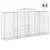 Produktbild 2 för Gabioner bågformade 3 st 300x50x140/160 cm galvaniserat järn