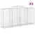 Produktbild 2 för Gabioner bågformade 5 st 300x50x140/160 cm galvaniserat järn
