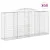 Produktbild 2 för Gabioner bågformade 10 st 300x50x140/160 cm galvaniserat järn