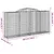 Produktbild 6 för Gabioner bågformade 12 st 300x50x140/160 cm galvaniserat järn