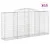 Produktbild 2 för Gabioner bågformade 15 st 300x50x140/160 cm galvaniserat järn