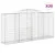 Produktbild 2 för Gabioner bågformade 20 st 300x50x140/160 cm galvaniserat järn