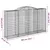 Produktbild 6 för Gabioner bågformade 4 st 300x50x160/180 cm galvaniserat järn