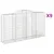 Produktbild 2 för Gabioner bågformade 9 st 300x50x160/180 cm galvaniserat järn