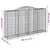 Produktbild 6 för Gabioner bågformade 13 st 300x50x160/180 cm galvaniserat järn