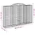 Produktbild 6 för Gabioner bågformade 6 st 300x50x180/200 cm galvaniserat järn