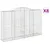 Produktbild 2 för Gabioner bågformade 8 st 300x50x180/200 cm galvaniserat järn