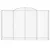 Produktbild 4 för Gabioner bågformade 8 st 300x50x180/200 cm galvaniserat järn