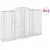 Produktbild 2 för Gabioner bågformade 13 st 300x50x180/200 cm galvaniserat järn