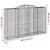 Produktbild 6 för Gabioner bågformade 13 st 300x50x180/200 cm galvaniserat järn