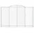 Produktbild 4 för Gabioner bågformade 15 st 300x50x180/200 cm galvaniserat järn