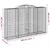 Produktbild 6 för Gabioner bågformade 15 st 300x50x180/200 cm galvaniserat järn