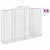 Produktbild 2 för Gabioner bågformade 8 st 300x50x200/220 cm galvaniserat järn