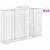 Produktbild 2 för Gabioner bågformade 10 st 300x50x200/220 cm galvaniserat järn