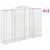 Produktbild 2 för Gabioner bågformade 12 st 300x50x200/220 cm galvaniserat järn