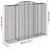 Produktbild 6 för Gabioner bågformade 2 st 300x50x220/240 cm galvaniserat järn