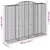 Produktbild 6 för Gabioner bågformade 9 st 300x50x220/240 cm galvaniserat järn