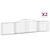 Produktbild 2 för Gabioner bågformade 2 st 400x30x80/100 cm galvaniserat järn
