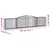 Produktbild 6 för Gabioner bågformade 3 st 400x30x80/100 cm galvaniserat järn