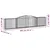 Produktbild 6 för Gabioner bågformade 4 st 400x30x80/100 cm galvaniserat järn