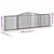 Produktbild 6 för Gabioner bågformade 2 st 400x30x100/120 cm galvaniserat järn