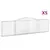 Produktbild 2 för Gabioner bågformade 5 st 400x30x100/120 cm galvaniserat järn