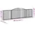 Produktbild 6 för Gabioner bågformade 6 st 400x30x100/120 cm galvaniserat järn
