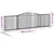 Produktbild 6 för Gabioner bågformade 10 st 400x30x100/120 cm galvaniserat järn