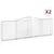Produktbild 2 för Gabioner bågformade 2 st 400x30x120/140 cm galvaniserat järn