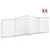 Produktbild 2 för Gabioner bågformade 5 st 400x30x120/140 cm galvaniserat järn