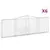 Produktbild 2 för Gabioner bågformade 6 st 400x30x120/140 cm galvaniserat järn